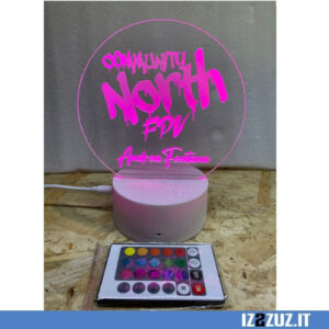 LAMPADA LED RGB PERSONALIZZATA