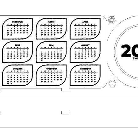 File SVG Calendario ( multistrato 4mm )